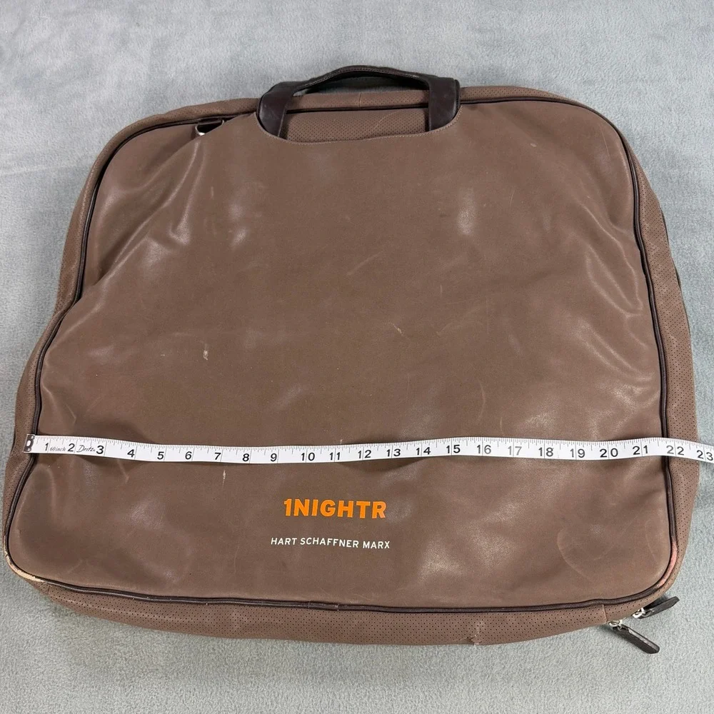 Hart Schaffner Marx 1NIGHTR Leather Garment Bag Nordstrom Brown Vintage Traveler